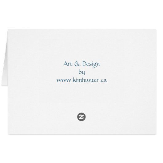 Arctic Painting Blank Card Beautiful Print Cards (Back Horizontal)