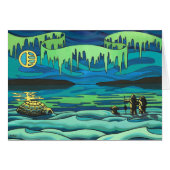 Arctic Painting Blank Card Beautiful Print Cards (Front Horizontal)