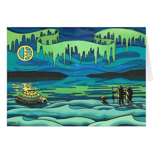 Arctic Painting Blank Card Beautiful Print Cards (Front Horizontal)