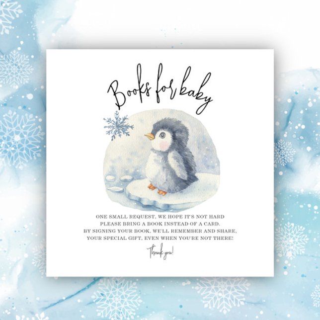 Arctic Penguin - books for baby ticket Enclosure Card (Creator Uploaded)