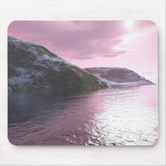 Arctic Pink Sunrise Mousepad by Tamara Ward