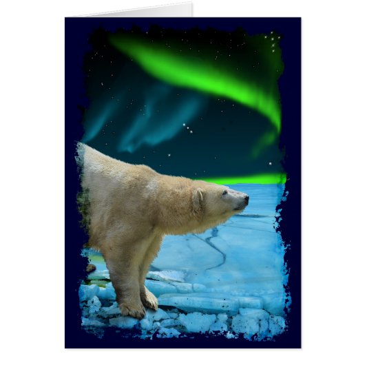 Arctic Polar Bear & Aurora Art Gifts (Front)