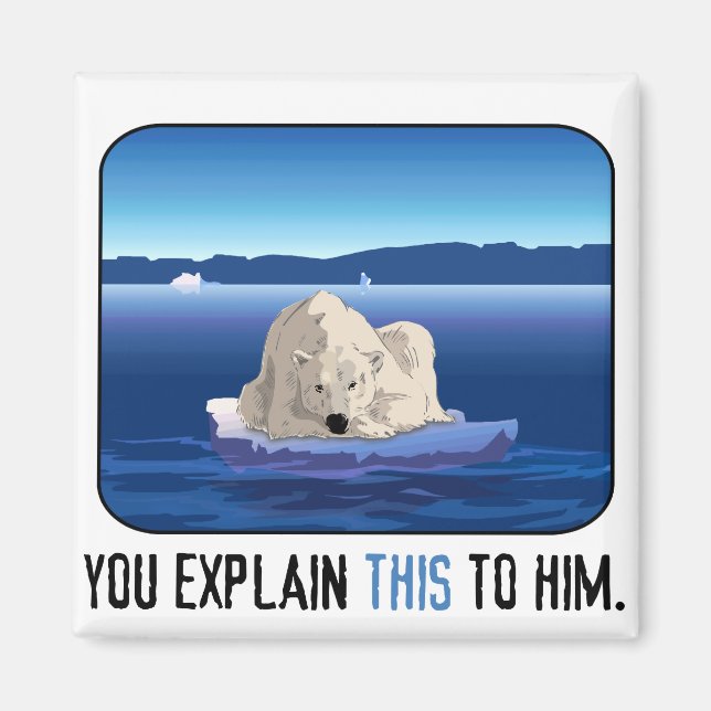 Arctic Polar Bear Magnet (Front)