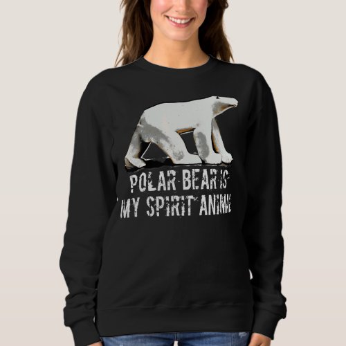 Arctic Polar Bears Ice Bear Cute White Bear Climat Sweatshirt