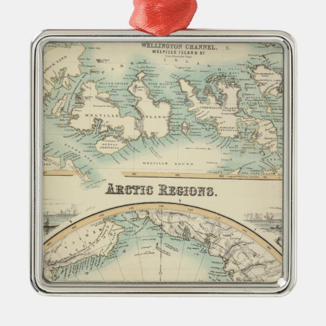 Arctic Regions 2 Metal Ornament (Front)