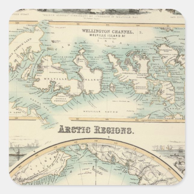 Arctic Regions 2 Square Sticker (Front)