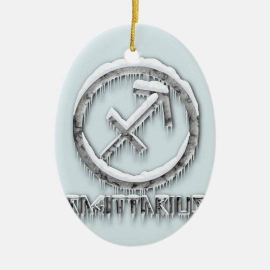 Arctic Sagittarius Ceramic Ornament