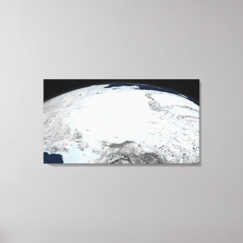 Arctic sea ice 2 canvas print