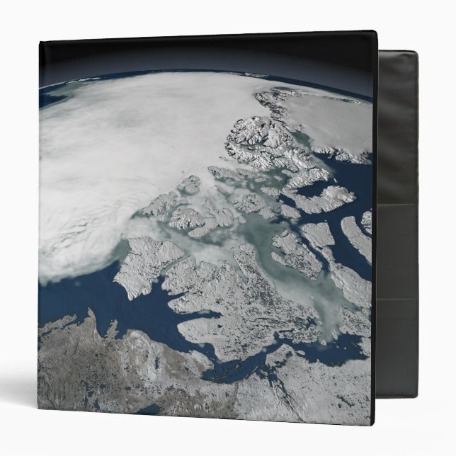 Arctic sea ice above North America Binder (Front/Inside)