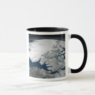 Arctic sea ice above North America Mug
