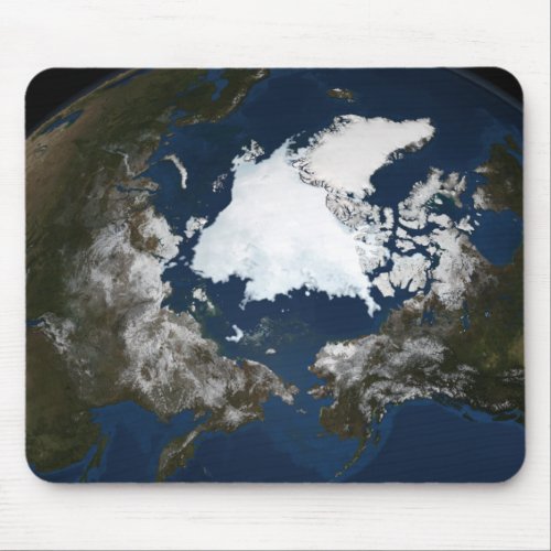 Arctic sea ice mouse pad