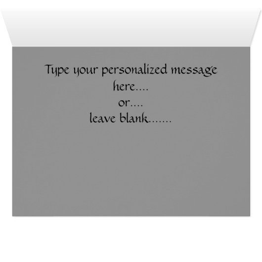 Arctic Sled Dog Card Custom Wolf Pup  Card (Inside Horizontal (Bottom))