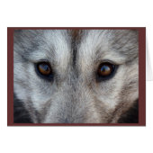Arctic Sled Dog Card Custom Wolf Pup Card (Front Horizontal)