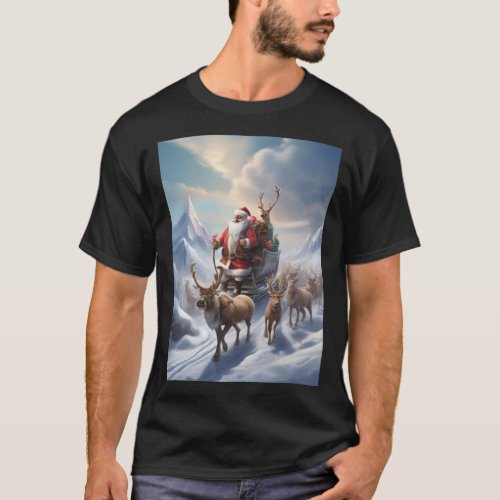 Arctic Sleigh Sojourn T_Shirt