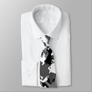 Arctic Snow Camo Neck Tie