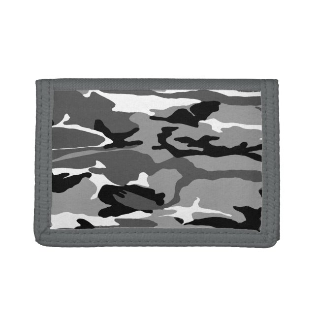 Arctic Snow Camo Tri-fold Wallet (Front)