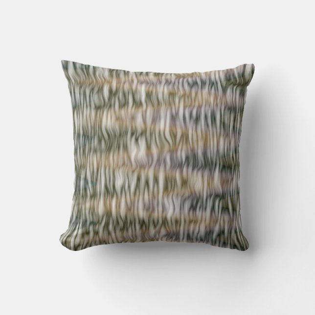 Arctic Snow Leopard Camo Throw Pillow (Front)