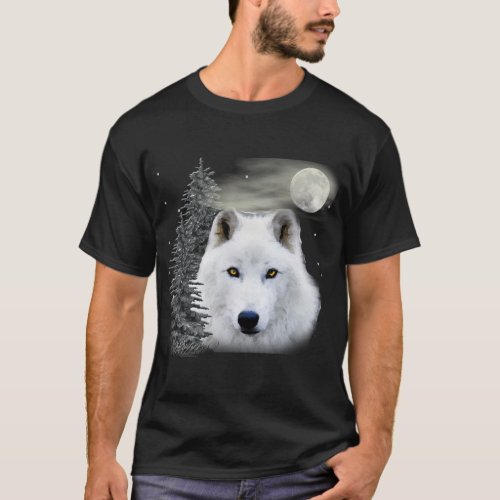 arctic snow wolf T_Shirt