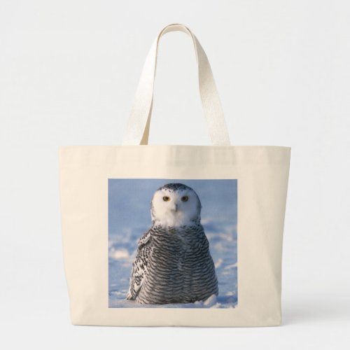 Arctic Snowy Owl Photo Designed Personal Large Tote Bag