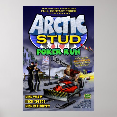 Arctic Stud Poker Run Poster