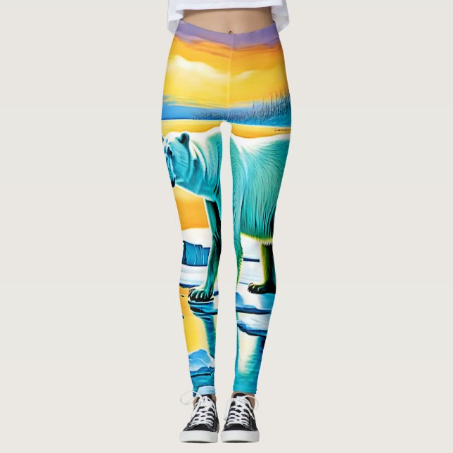 Arctic Sunset Polar Majesty Leggings (Front)