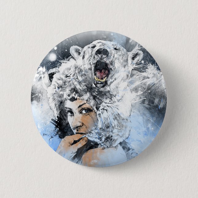 Arctic Tears Pinback Button (Front)