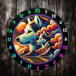 Arctic Trail Husky Room Art Dart Board