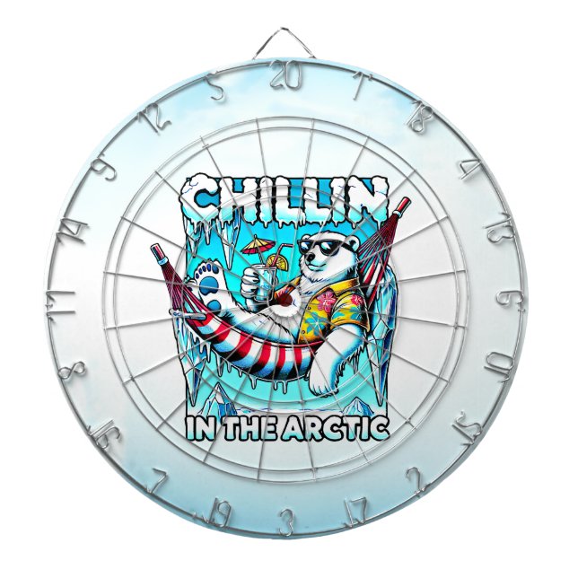 Arctic Vacation Dart Board (Front)