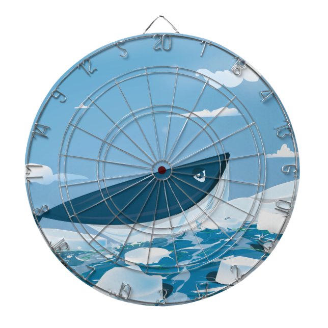 Arctic Whale Dart Board (Front)
