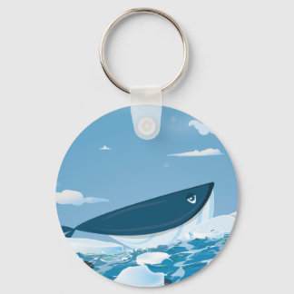 Arctic Whale Keychain
