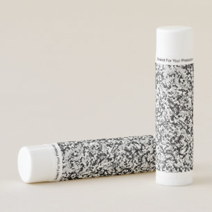 Arctic White Grey Black Camo Camouflage Boys Party Lip Balm