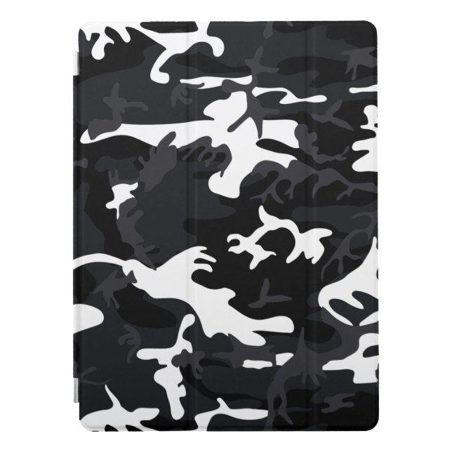 Arctic White Highlights Camo iPad Pro Cover (Front)