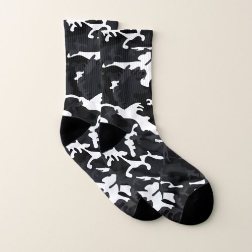 Arctic White Highlights Camo Socks