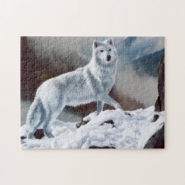 Arctic Wolf Jigsaw Puzzle (Horizontal)