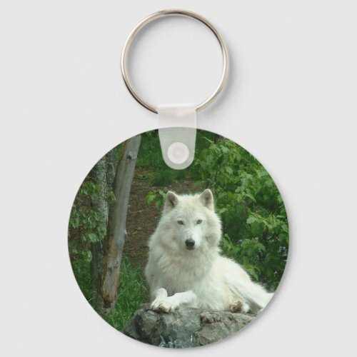 Arctic Wolf Keychain