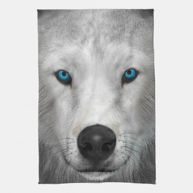 Arctic Wolf Kitchen Towel (Vertical)