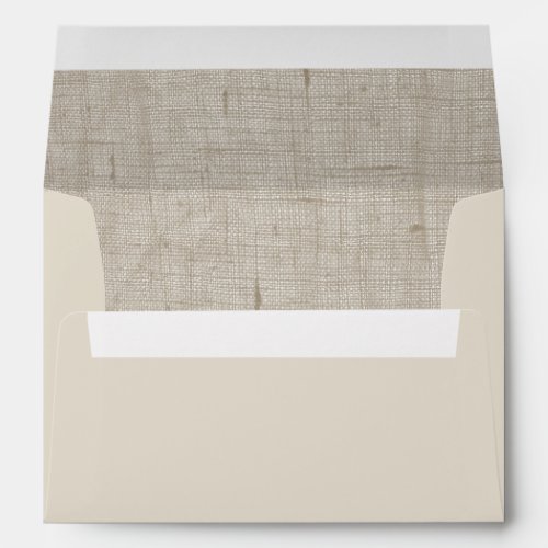 Arctic Wolf Linen Texture Envelope