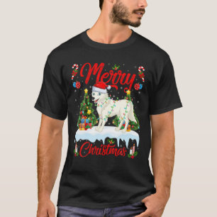 Arctic-Wolf Lover Xmas Lighting Santa Arctic-Wolf T-Shirt