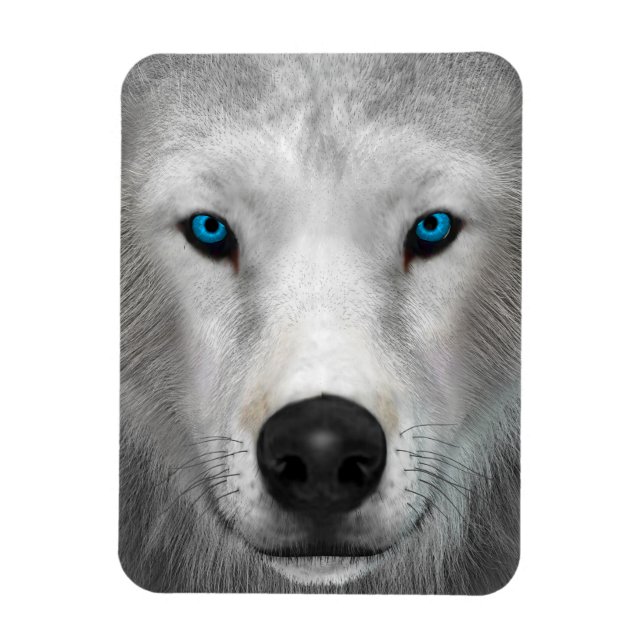 Arctic Wolf Magnet (Vertical)