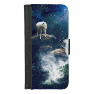 ARCTIC WOLF MOON STRIDER iPhone 8/7 WALLET CASE