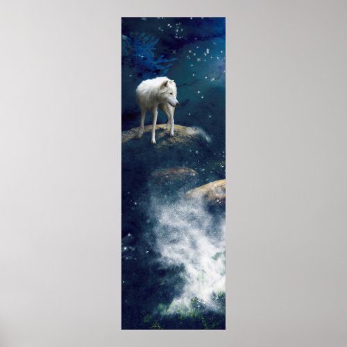 ARCTIC WOLF MOON STRIDER POSTER