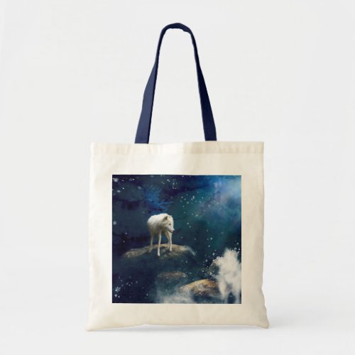 ARCTIC WOLF MOON STRIDER TOTE BAG