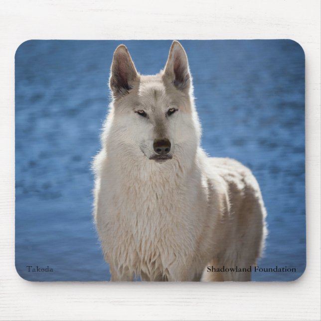 Arctic Wolf Mouse Pad (Front)
