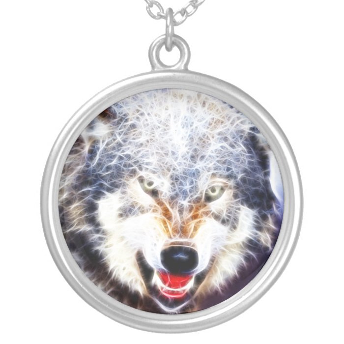 Arctic Wolf Personalized Necklace