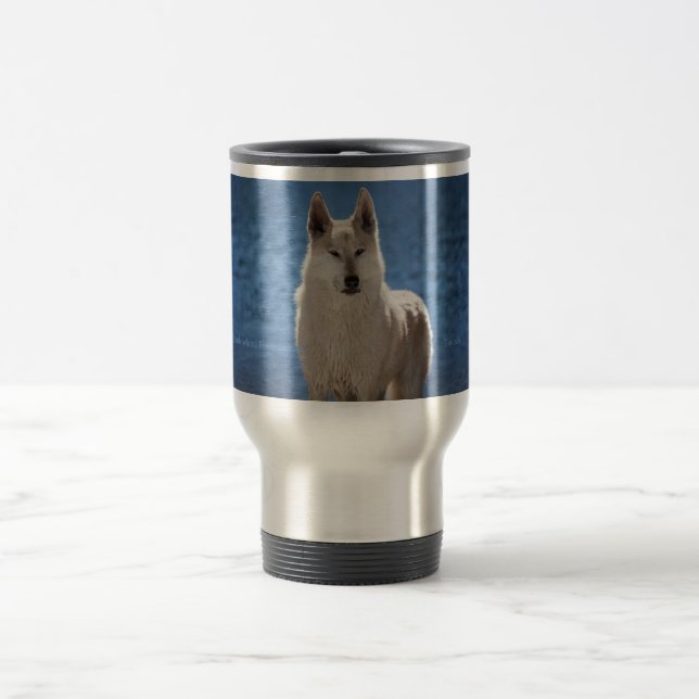Arctic Wolf Travel Mug (Center)