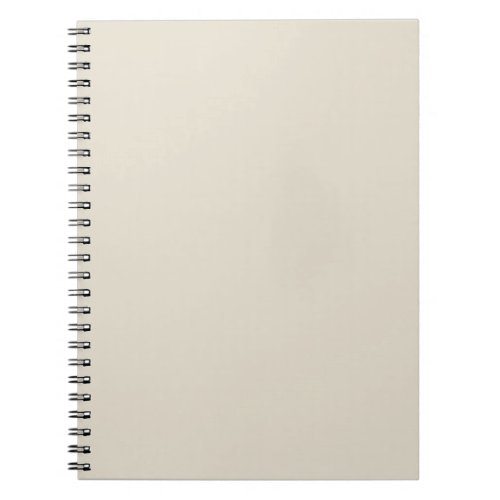 Arctic Wolf White Solid Color Print Light Neutral Notebook