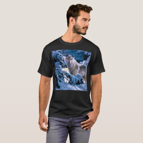 Arctic wolf _ white wolf _ wolf art T_Shirt