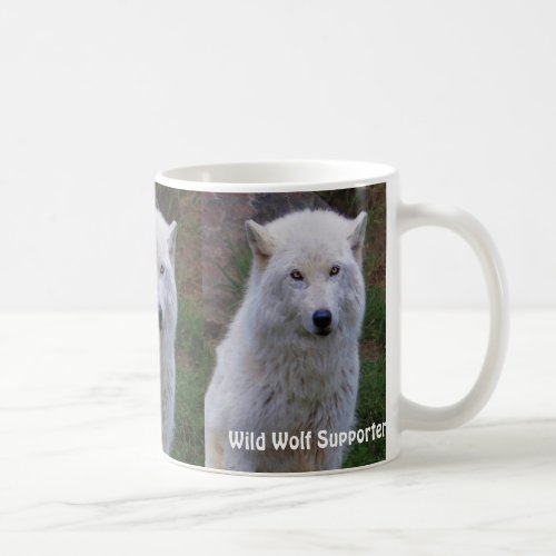 Arctic Wolf Wildlife Supporter Drinkware Coffee Mug