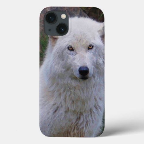 Arctic Wolf Wildlife Supporter Gift iPhone 13 Case