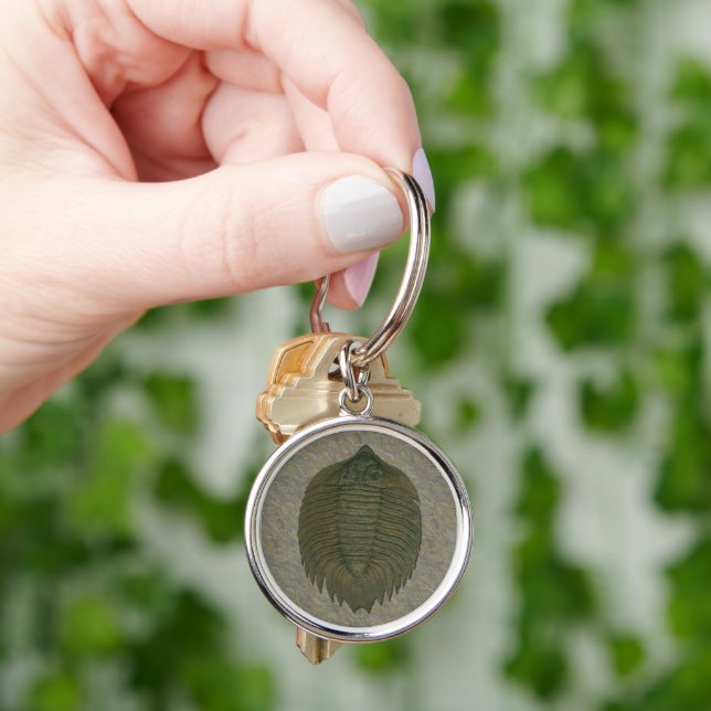 Arctinrus Boltoni Fossil Trilobite Keychain (Hand)